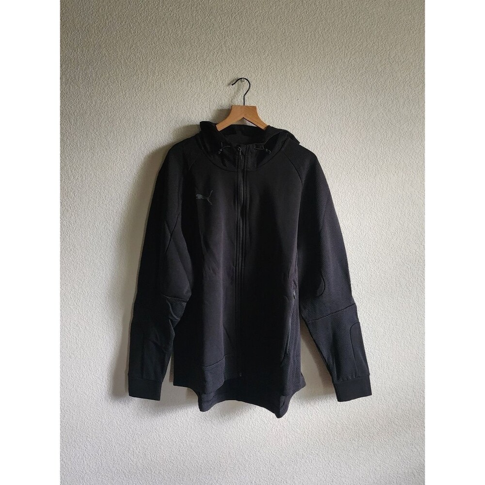 Puma Teamcup Casual Hooded Black Unisex XXL Jacket